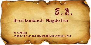 Breitenbach Magdolna névjegykártya